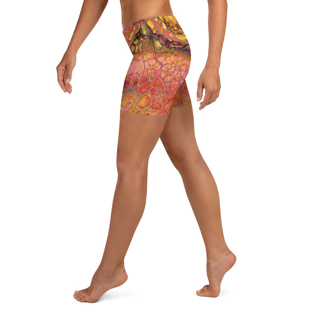 Wild Pomegranate Women's Yoga Shorts