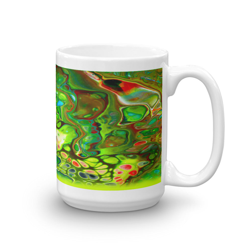 Seafoam Psychout Cat Coffee Mug