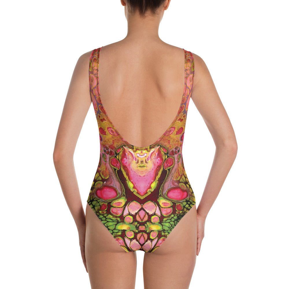 Wild Pomegranate One-Piece Swimsuit