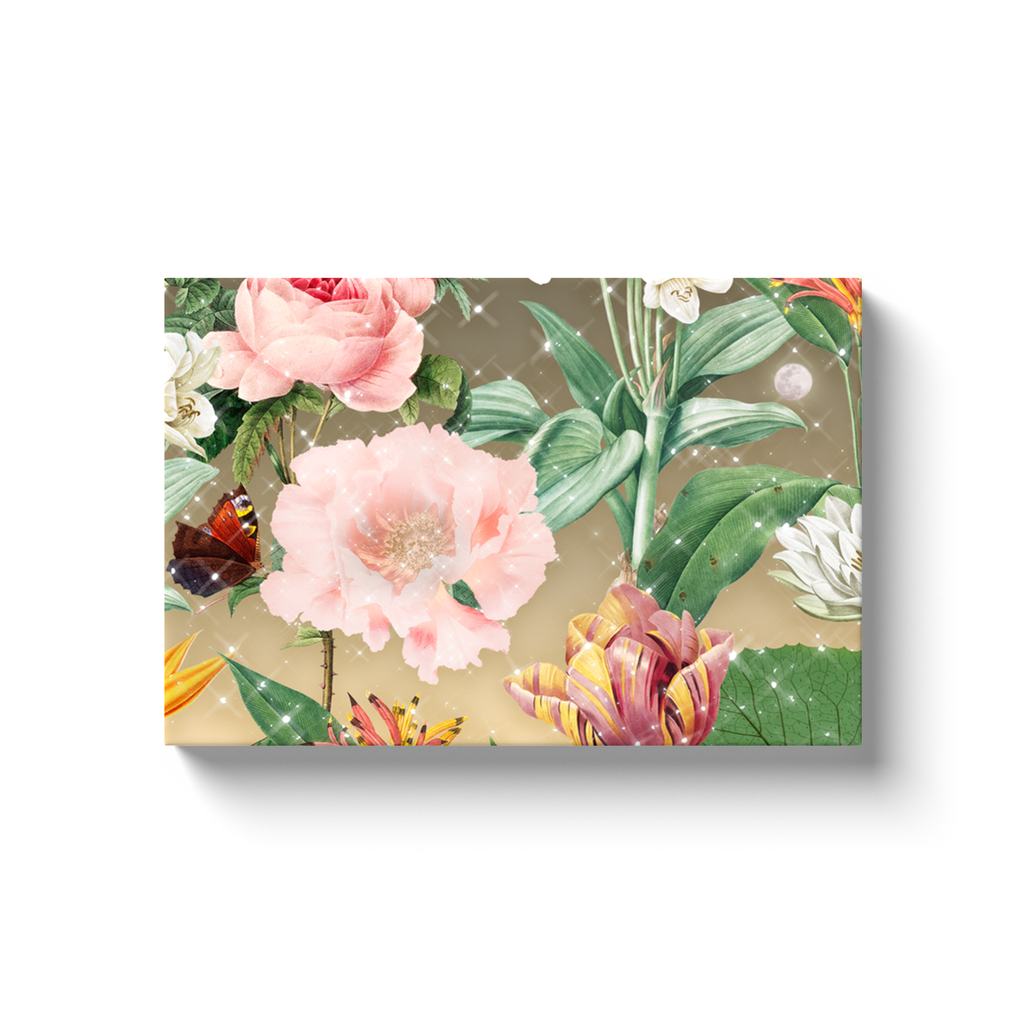 Moonlit Flowers Canvas Wrap