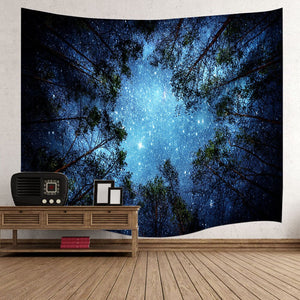 Forest Starry Sky Tapestry