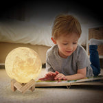 LED Rechargeable Moon Lamp & Night Light