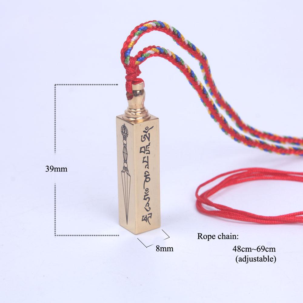 Tibetan Prayer Box Pendant Necklace