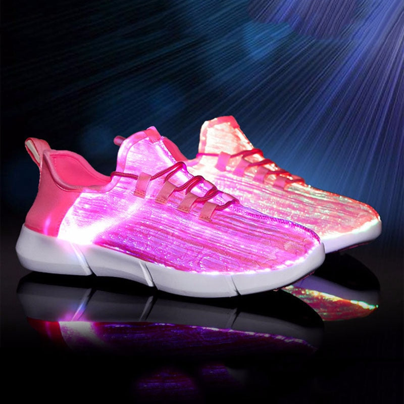 LED Fiber Optic Rechargeable Unisex Shoes