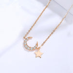 JIAN Moon & Star Pendant Necklace