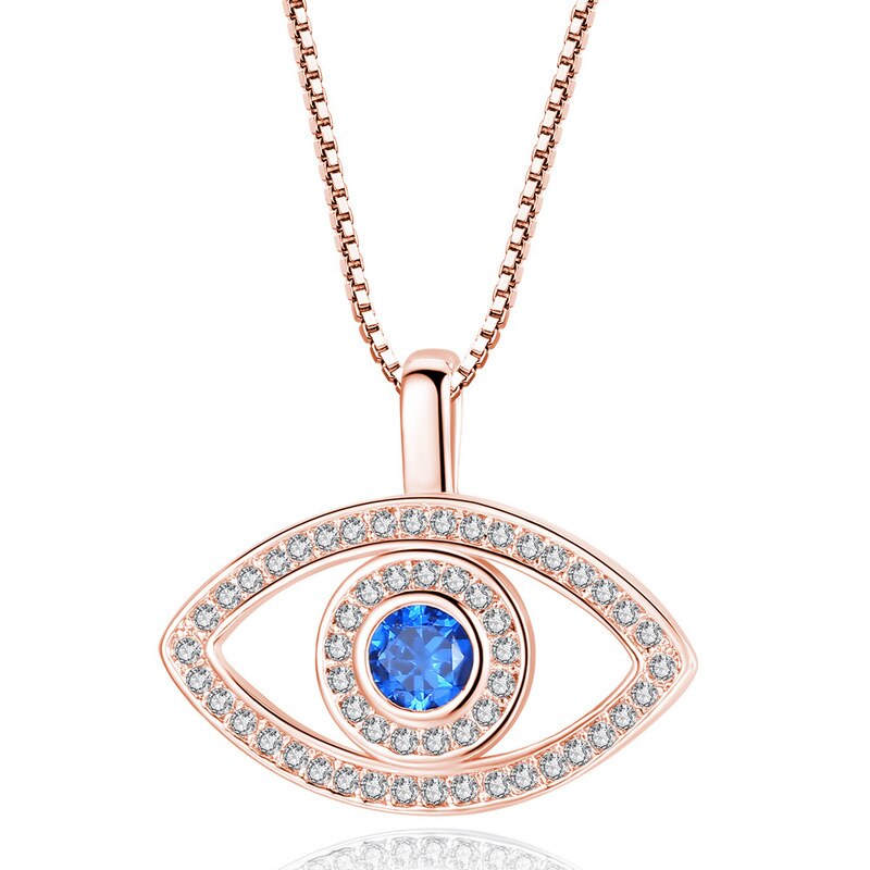 Golden Eye Necklace Pendant Necklace