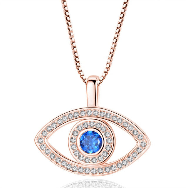 Golden Eye Necklace Pendant Necklace