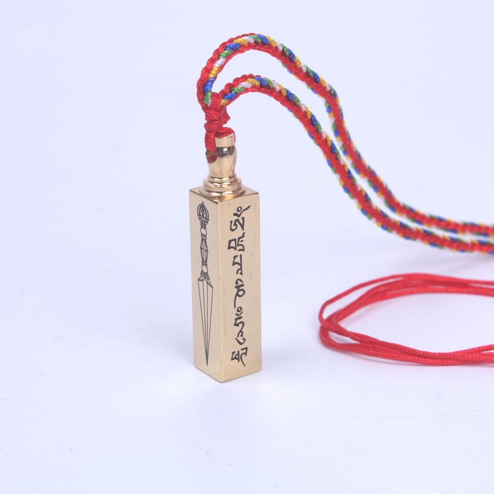 Tibetan Prayer Box Pendant Necklace