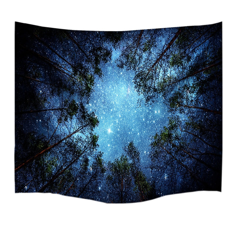 Forest Starry Sky Tapestry