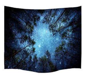 Forest Starry Sky Tapestry